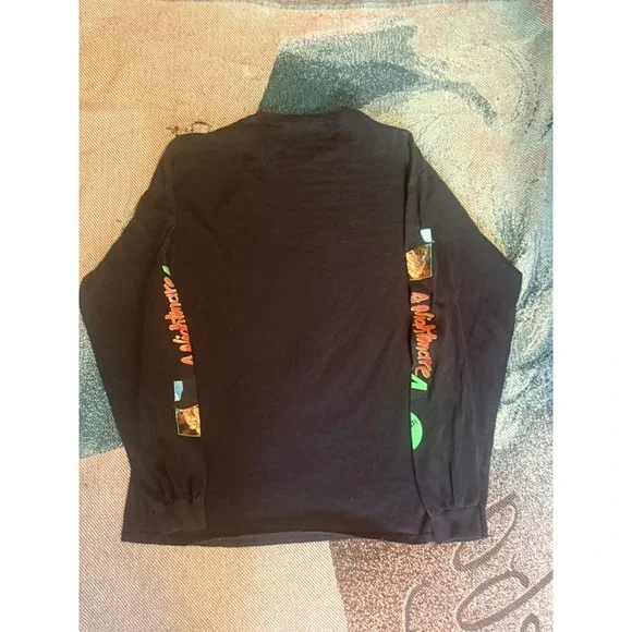 A Nightmare on Elm Street Shirt Mens large Long Sleeve Freddy Krueger Horror - Picture 6 of 6